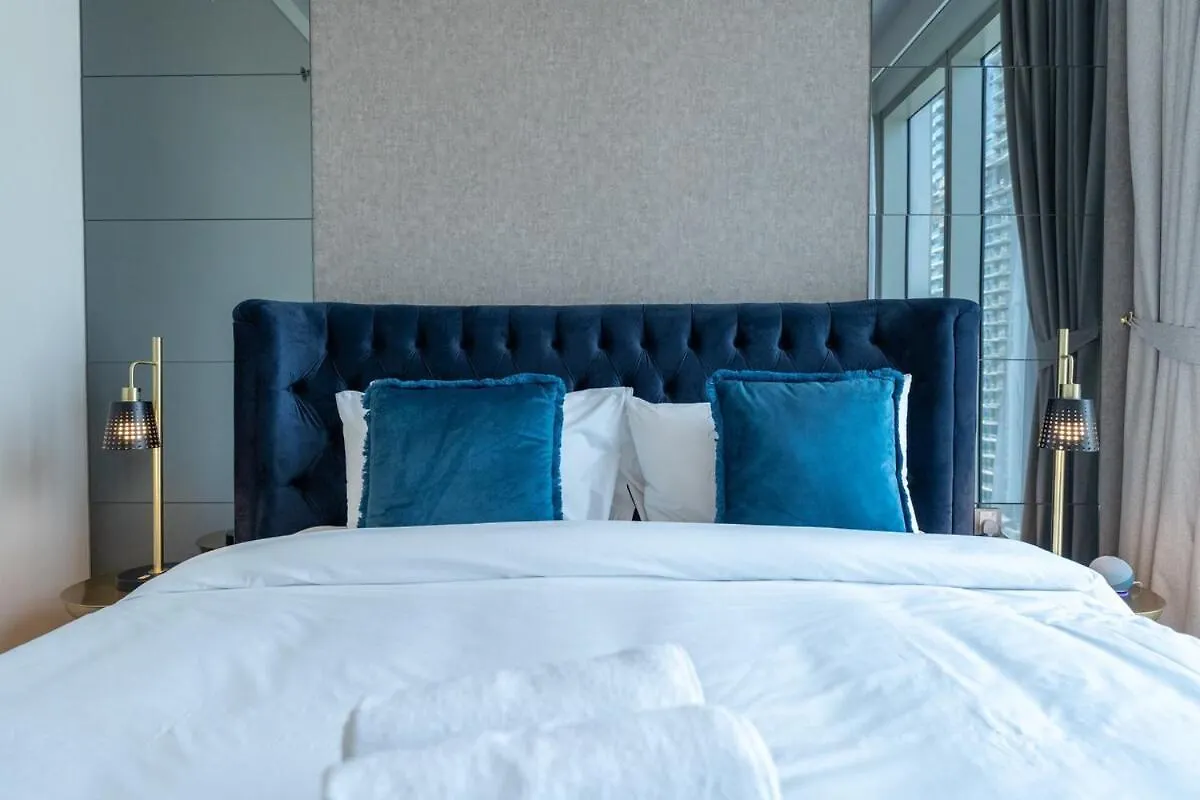 Stylish 2-Bed Oasis With Pool In Peaceful Creek Harbour Apartment Dubai United Arab Emirates