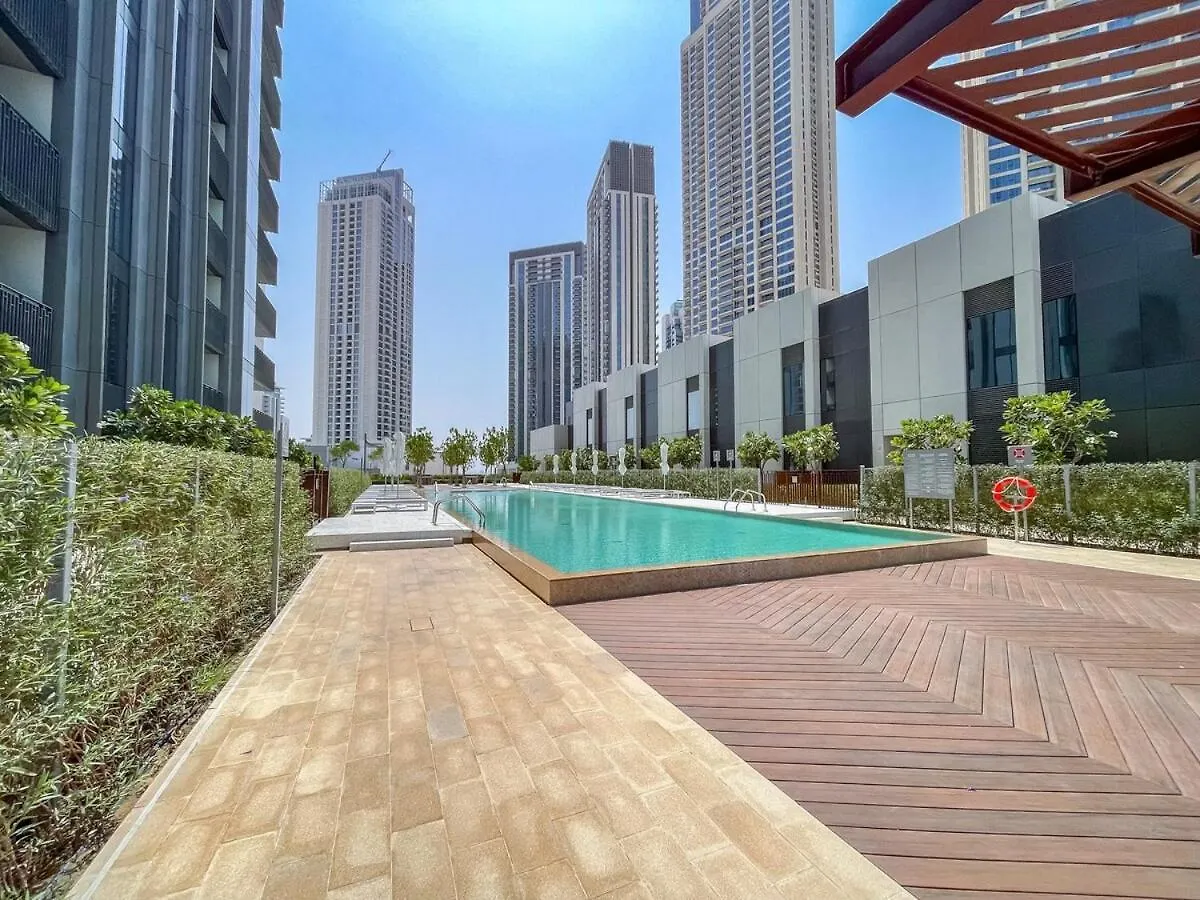 דירות דובאי Stylish 2-Bed Oasis With Pool In Peaceful Creek Harbour 0*,  איחוד האמירויות הערביות